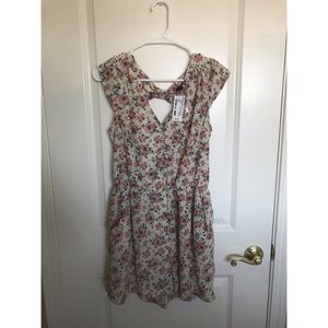 Floral shorts romper